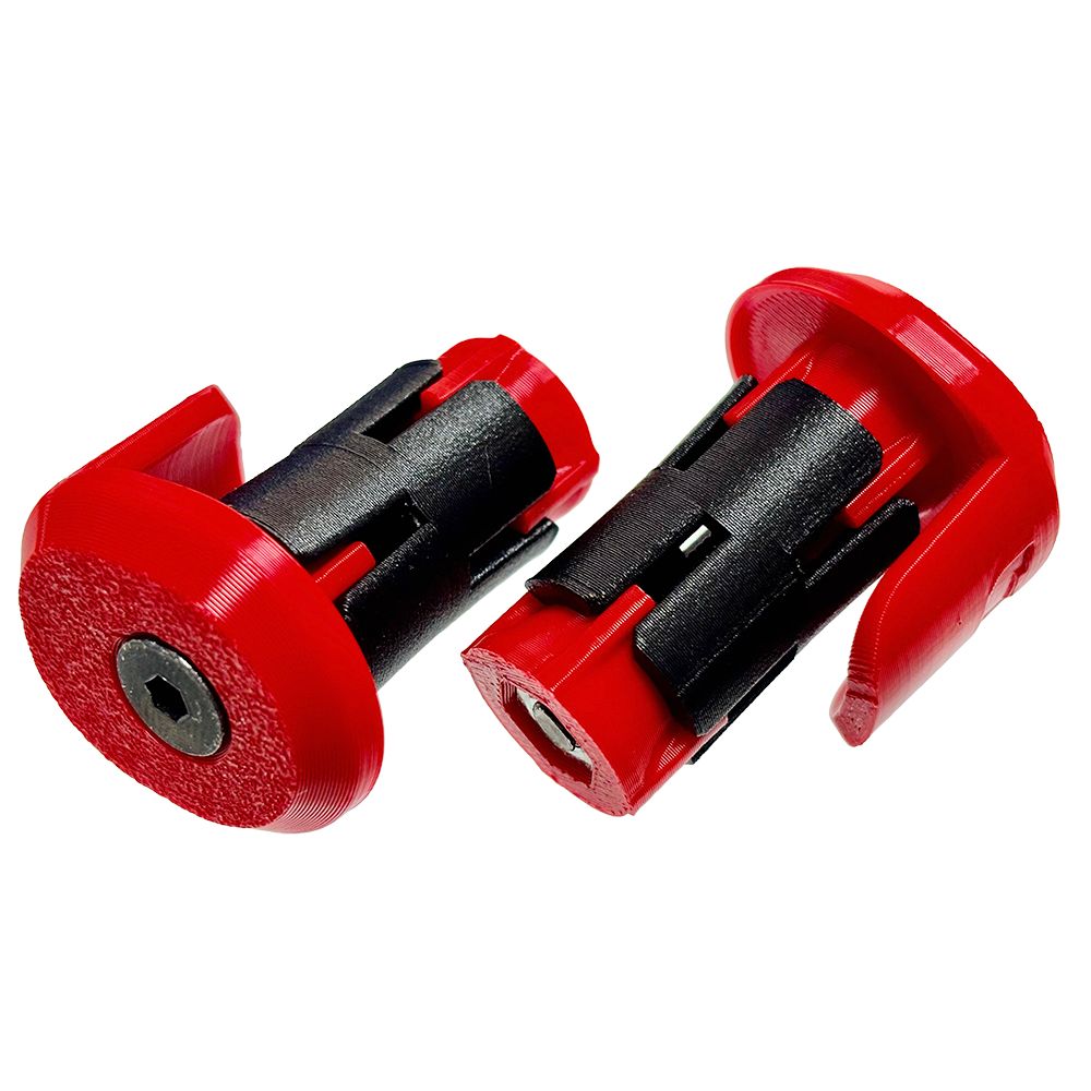 Barminator Protector-equipped bar end caps for drop handlebars